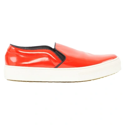 Pre-owned Celine Patent Leather Trainers In Red