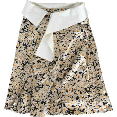 Pre-owned Celine Silk Mid-length Skirt In Multicolour