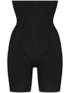 Spanx Thinstincts High-waisted Mid-thigh Shorts In Black