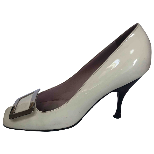 Pre-owned Celine White Patent Leather Heels | ModeSens
