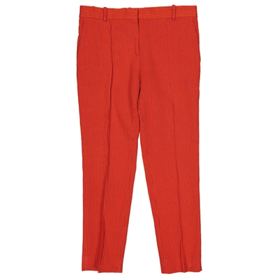 Pre-owned Celine Carot Pants In Red