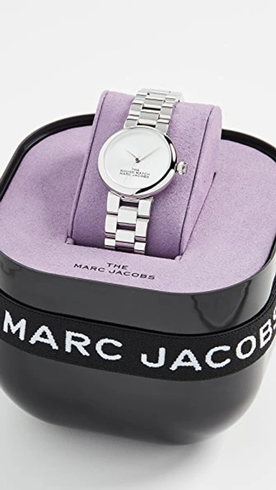 The Marc Jacobs The Round Watch 32mm In Silver