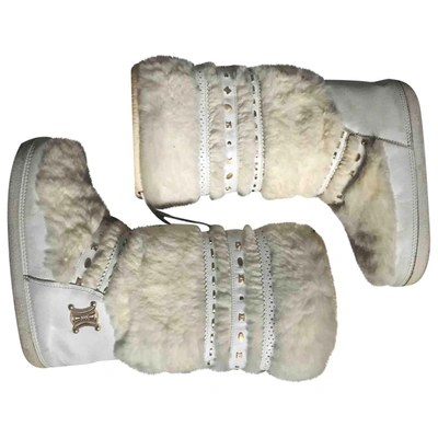 Pre-owned Celine White Leather Boots