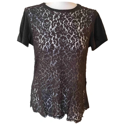 Pre-owned Dolce & Gabbana Grey Lace  Top