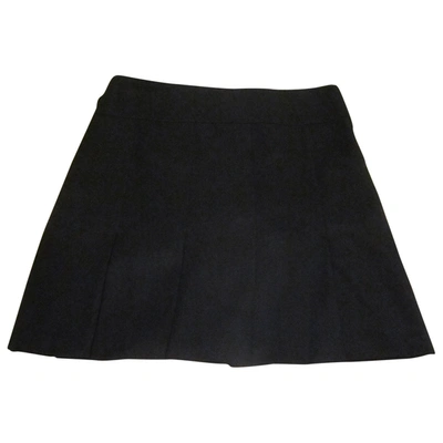 Pre-owned Burberry Wool Mid-length Skirt In Black