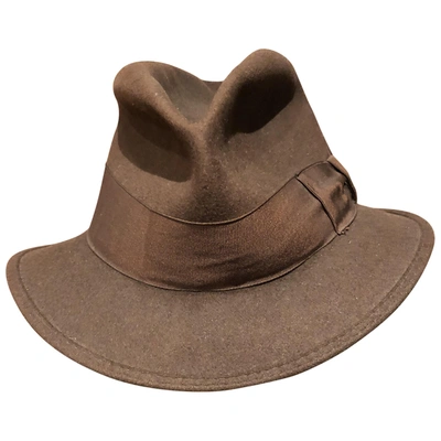 Pre-owned Borsalino Brown Hat