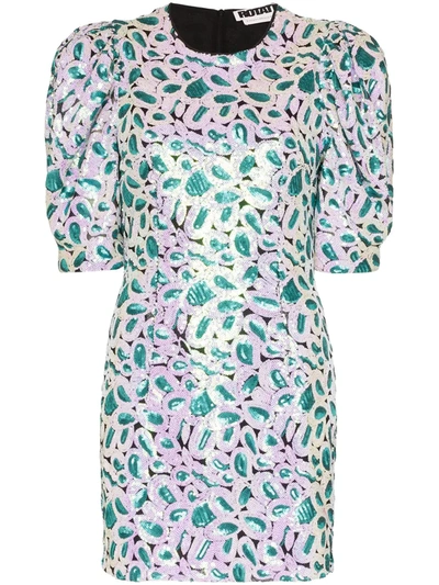 rotate green sequin dress ROTATE BIRGER CHRISTENSEN Sierra sequined stretch recycled-tulle midi dress
