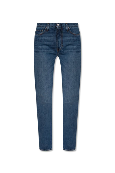 Totême Original Twisted-seam Straight-leg Jeans In Dark Vintage Wash