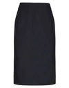 Emporio Armani Knee Length Skirt In Black