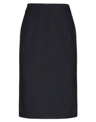 Emporio Armani Knee Length Skirt In Black