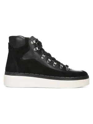 vince black high top sneakers