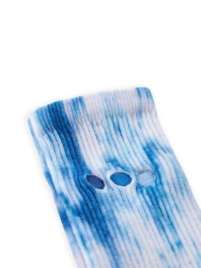 Blu Scarpa Tricolor La Calza Tie Dye Socks