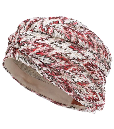 Missoni Knitted Turban In Pink