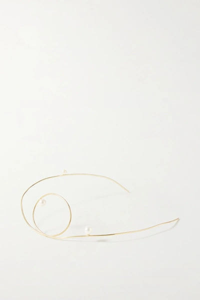 Sarah & Sebastian Buoy Gold-plated Pearl Headband