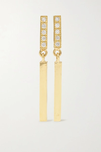 Jennifer Meyer 18-karat Gold Diamond Earrings