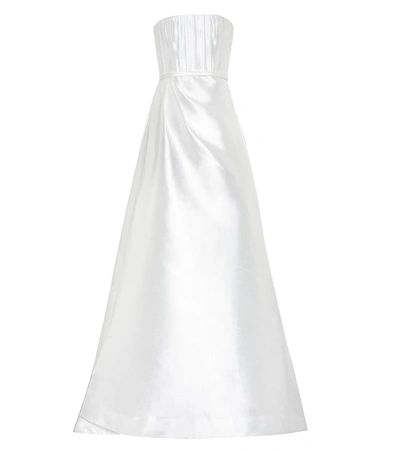 Alex Perry Georgia Silk Bridal Gown In White