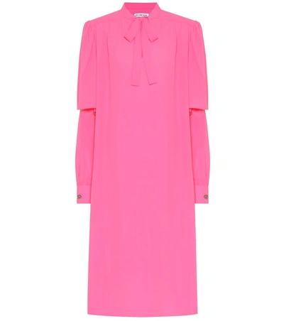 Balenciaga Pink Tie-up Dress