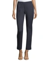 Lafayette 148 Bleecker Stretch-wool Pants In Ink