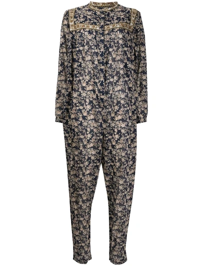 Isabel Marant Étoile Vasco Floral-print Cotton Jumpsuit In Multicolor