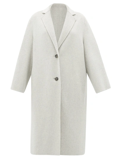 Joseph Newman Single-breasted Wool-blend Coat In Grey