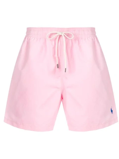 Polo Ralph Lauren Logo-embroidered Swim Shorts In Pink