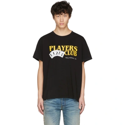 Amiri Players Club Supima-cotton T-shirt In Black