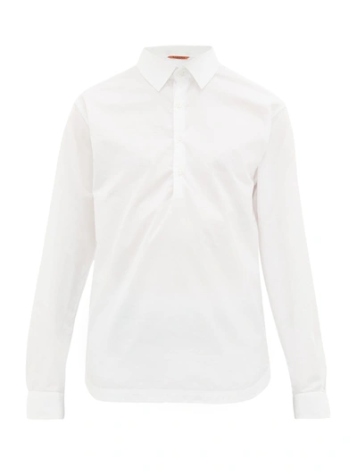 Barena Venezia Pavan Telino Woven Pullover Shirt In White