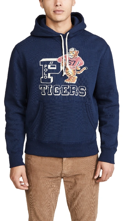 Polo Ralph Lauren Men's Polo Tigers Fleece Hoodie In Navy