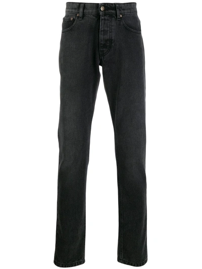 Ami Alexandre Mattiussi Ami Fit Jeans In Black