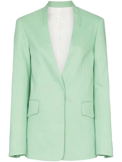 Joseph Barr Woven Blazer In Mint