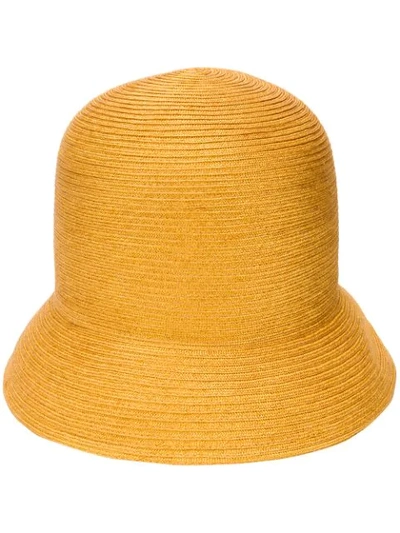 Nina Ricci High Woven Hat In Yellow