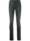 Philipp Plein Miss Slim-fit Jeans In Black