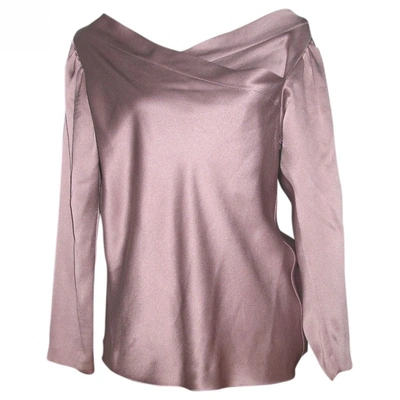 Pre-owned Alberta Ferretti Silk Blouse In Pink