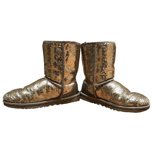 ugg gold glitter boots