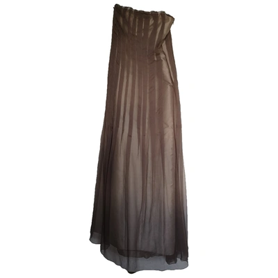 Pre-owned Akris Silk Maxi Dress In Other