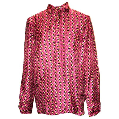 Pre-owned Jcrew Silk Blouse In Pink