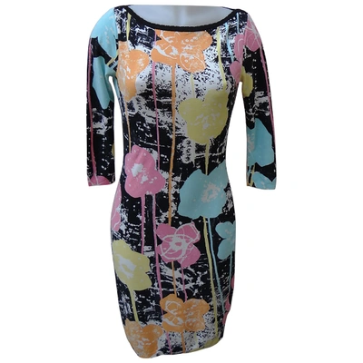 Pre-owned Blumarine Wool Mid-length Dress In Multicolour