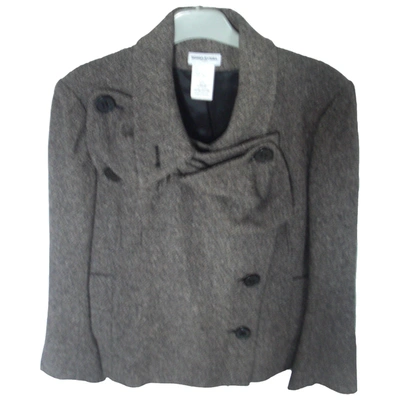 Pre-owned Sonia Rykiel Wool Short Waistcoat In Brown