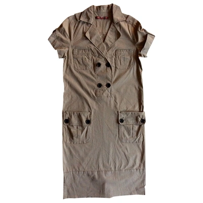 Pre-owned Comptoir Des Cotonniers Mid-length Dress In Beige