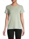 Atm Anthony Thomas Melillo Heathered T-shirt In Green