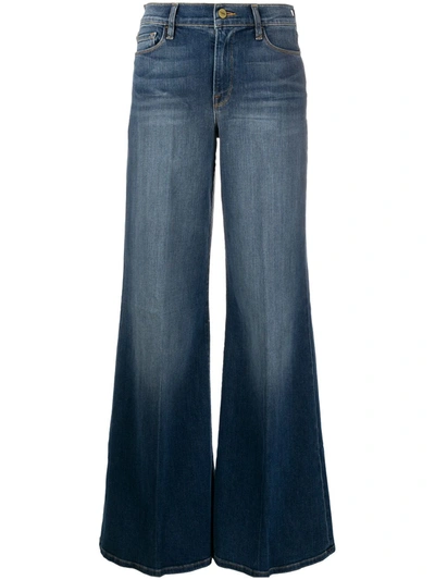 Frame Blendon Flared Jeans In Blue