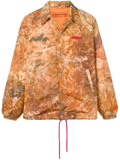Heron Preston Printed Lightweight Jacket In Brown
