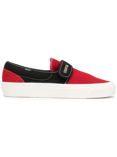 Vans X Fear Of God Slip-on Sneakers In Red