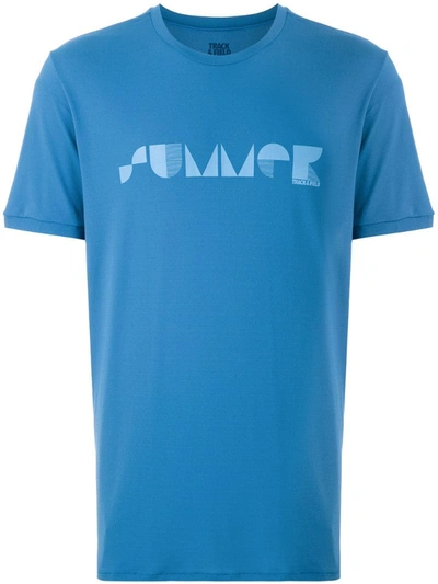 Track & Field Verão Thermodry Printed T-shirt In Blue
