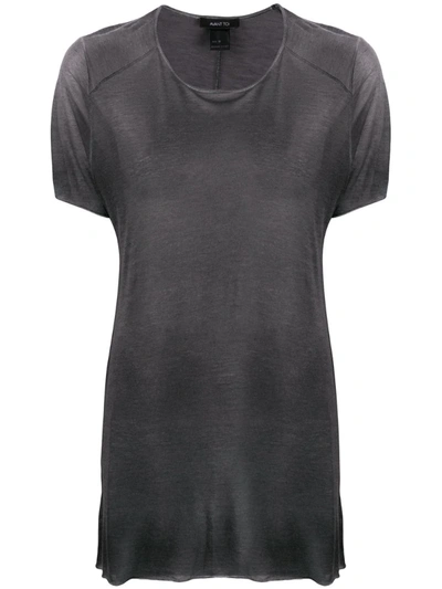 Avant Toi Oversized Short-sleeve T-shirt In Grey