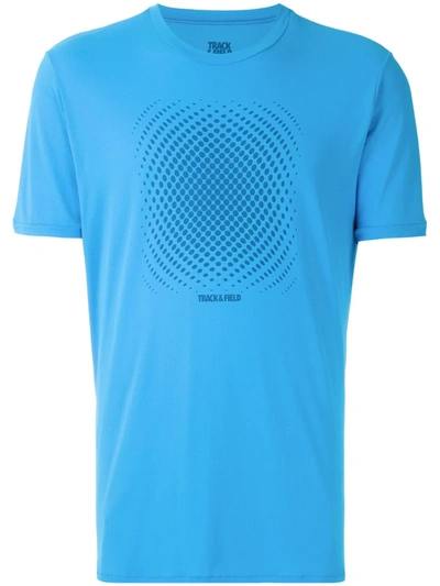 Track & Field Óptica Thermodry Printed T-shirt In Blue