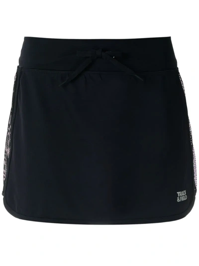 Track & Field Mesh Panel Skirt In Black