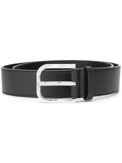 Fendi Black Ff Motif Leather Belt