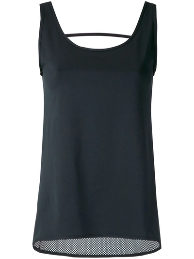Track & Field Cut Out Detail Tank Top In Black