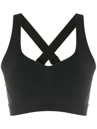 Track & Field Performance Strech Power Top In Black